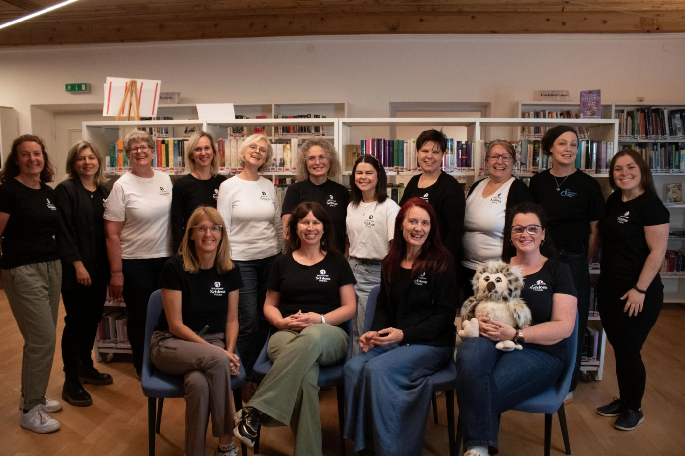 Team der Bibliothek Schloss Fügen